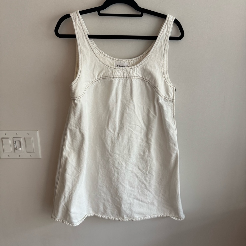 Frame Micro Flare Denim Dress - Picture 2 of 7